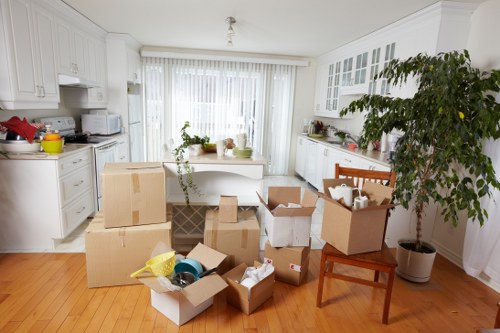 Man and van service moving boxes in Lambeth
