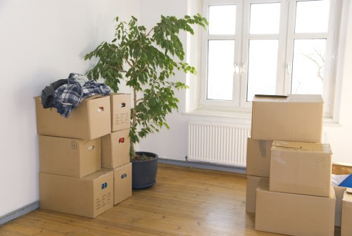 Packing boxes and furniture for a Lambeth move