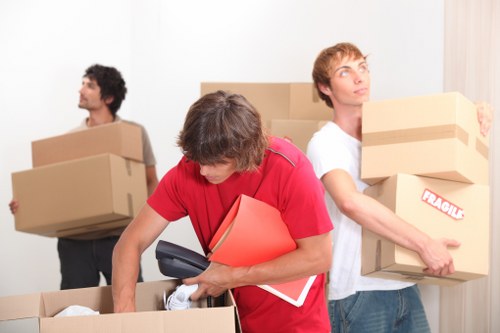 Local moving van serving Lambeth streets and flats