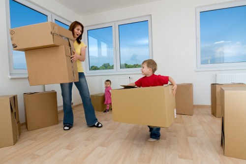 Removal team planning a flat move in Lambeth