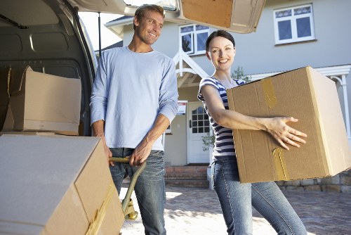 Organised flat removal preparation in a London apartment